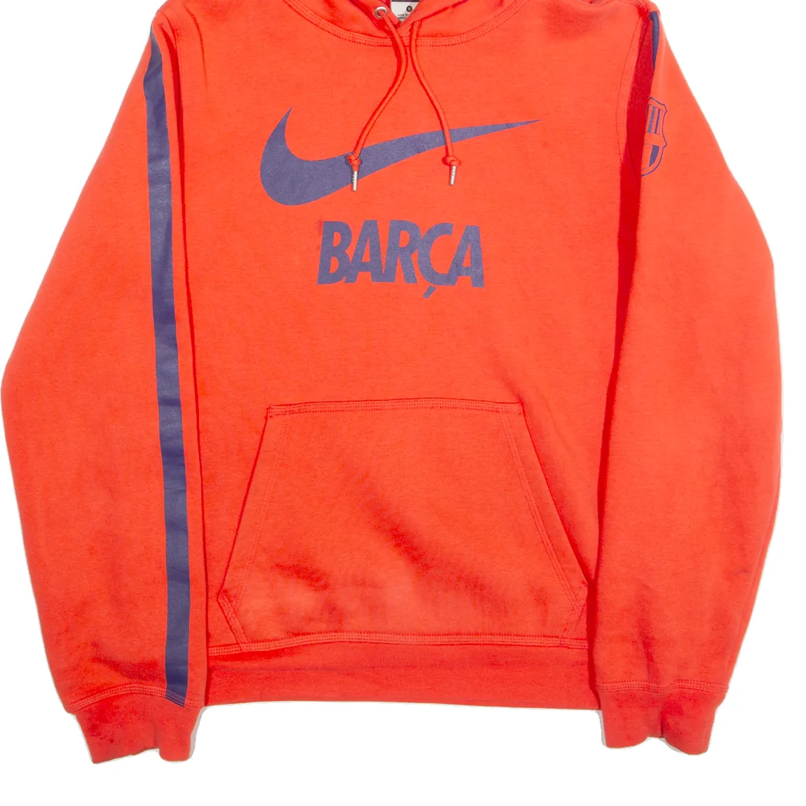 NIKE Barca Mens Red Hoodie S