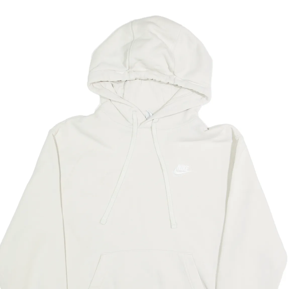 NIKE Mens White Hoodie XS