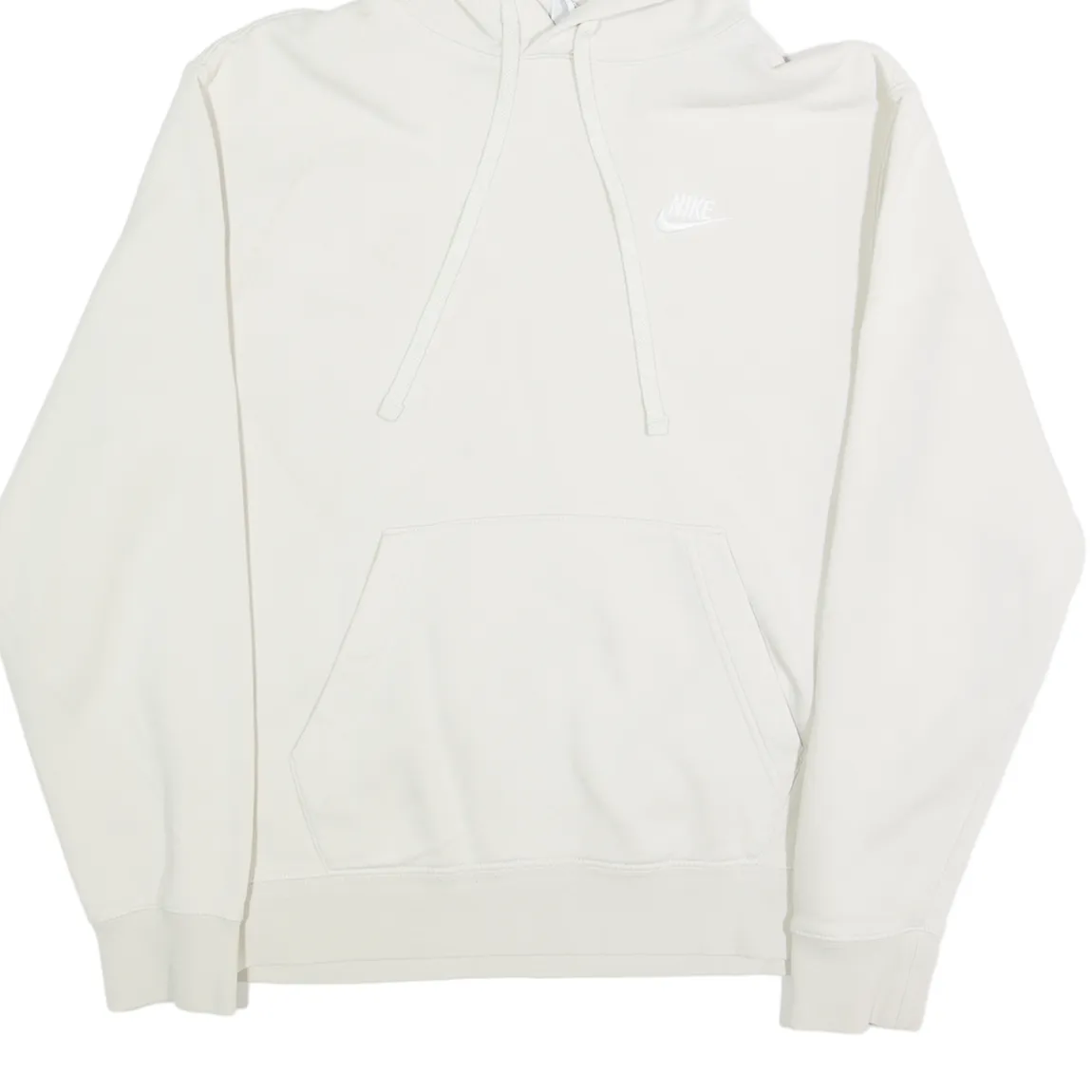 NIKE Mens White Hoodie XS