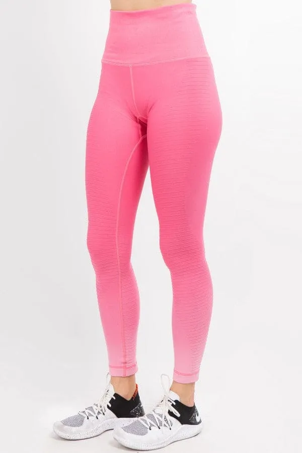 Ombre Moto Ridge Compression Leggings