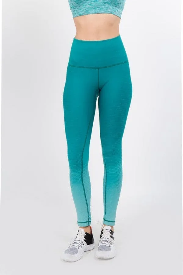 Ombre Moto Ridge Compression Leggings