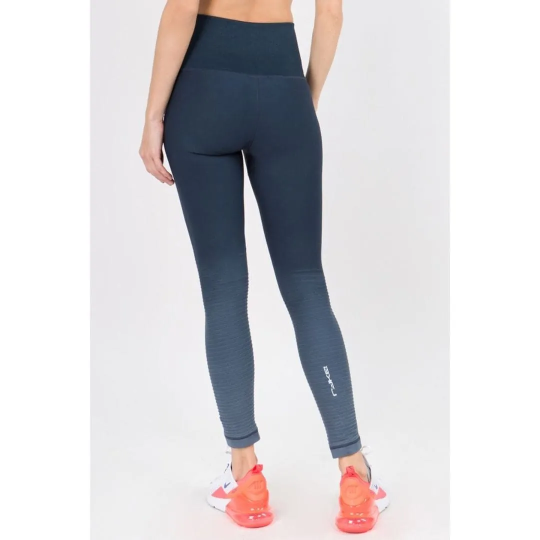 Ombre Moto Ridge Compression Leggings