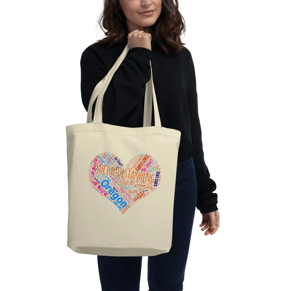 Oregon - Social Distancing Tote Bag - Eco Friendly