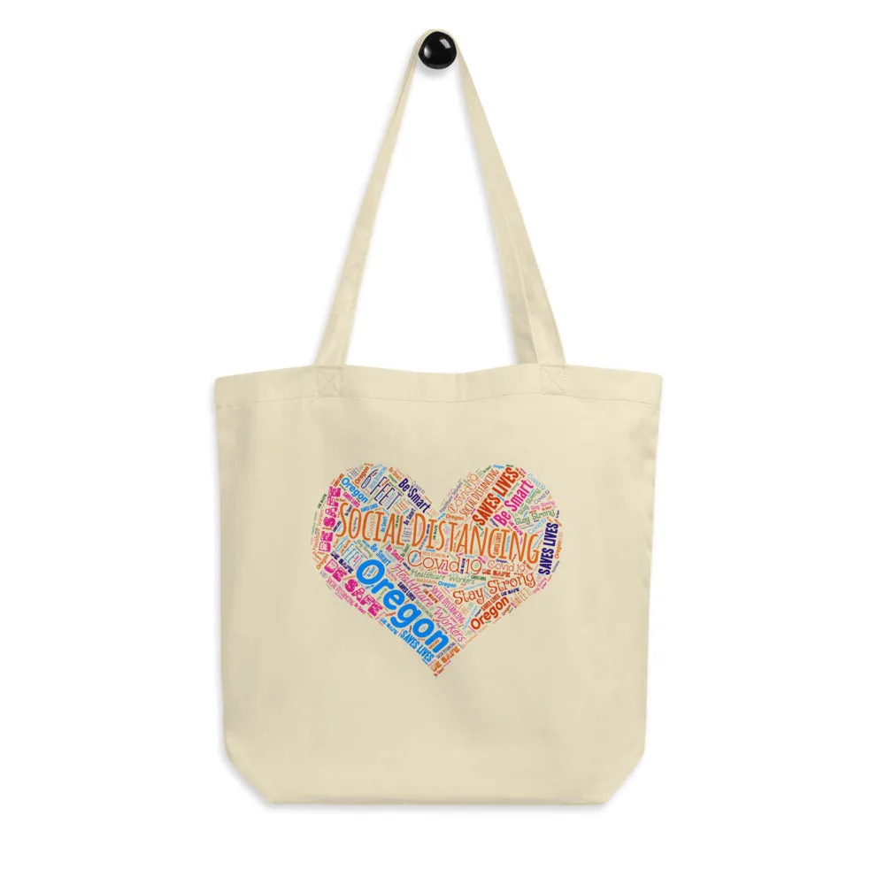 Oregon - Social Distancing Tote Bag - Eco Friendly