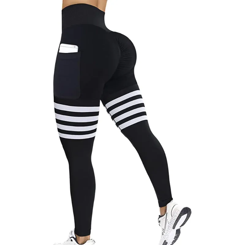 Parker Stripes Side Pockets Leggings