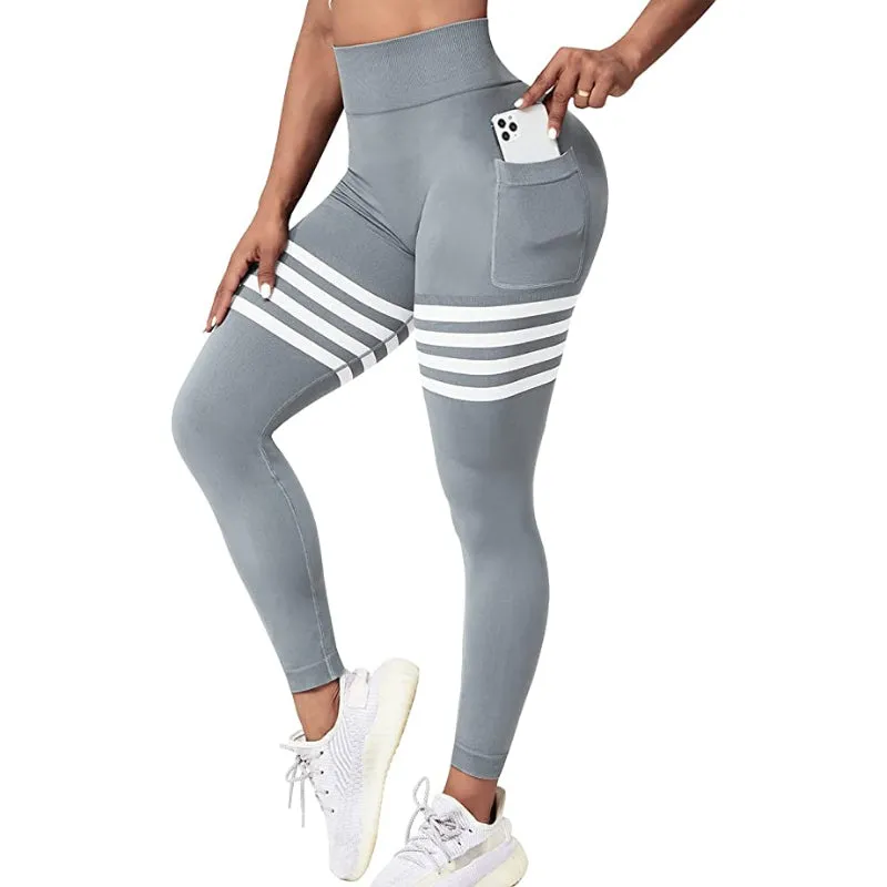 Parker Stripes Side Pockets Leggings