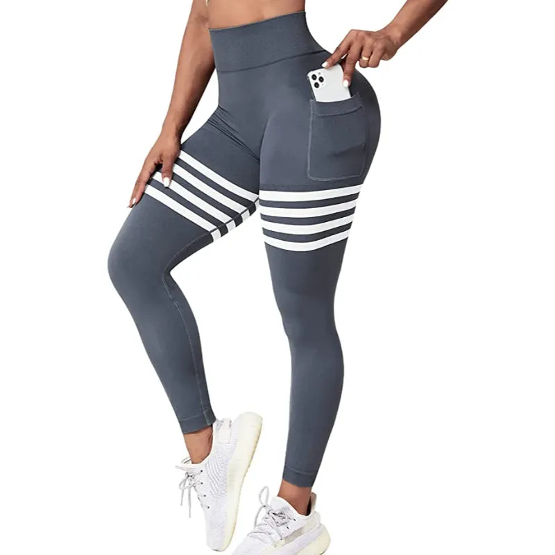 Parker Stripes Side Pockets Leggings