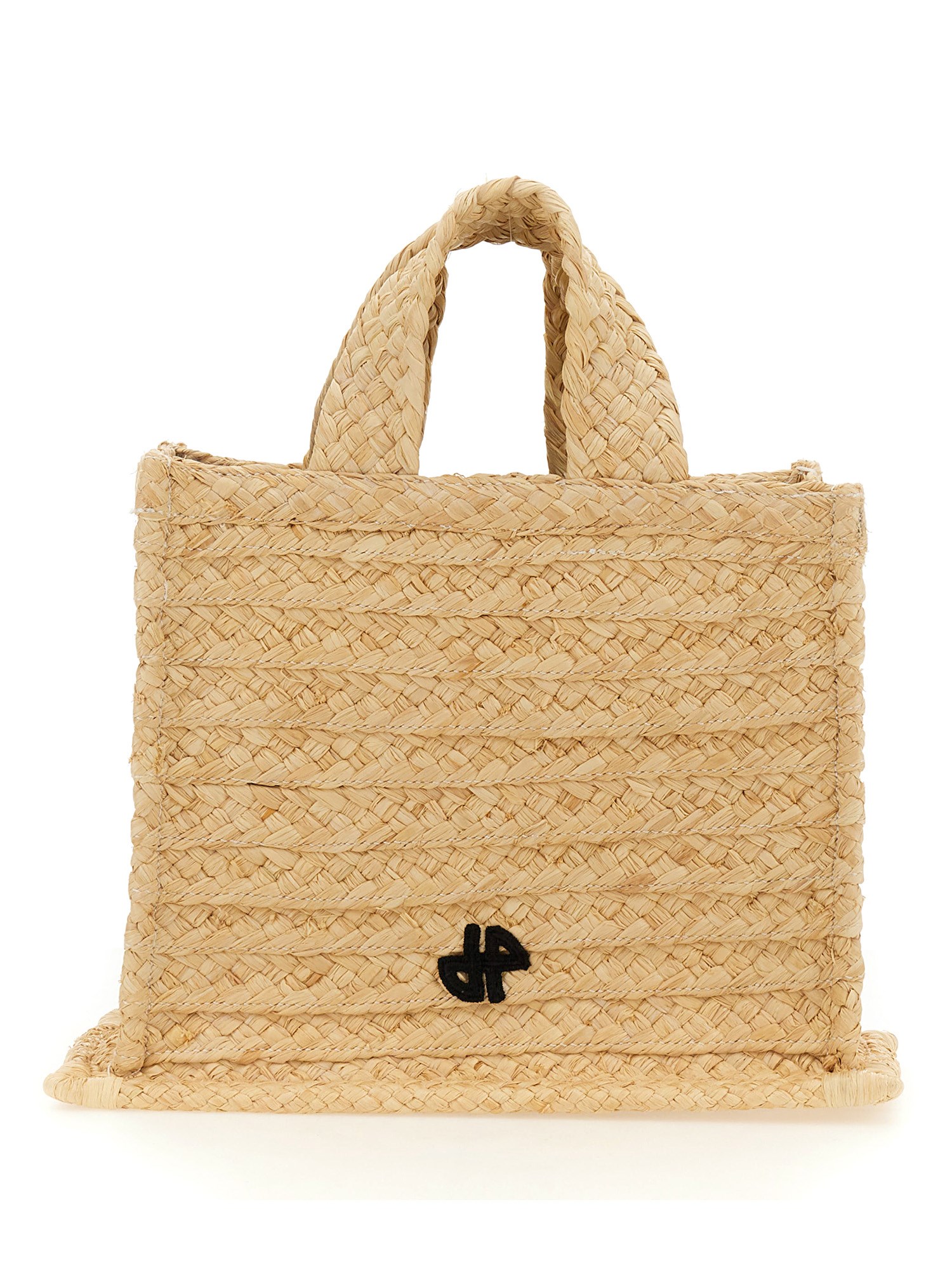 PATOU    SMALL PATOU RAFFIA TOTE BAG