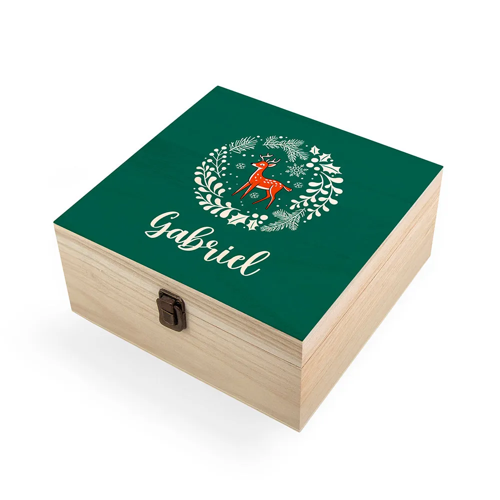 Personalised Woodland Deer Christmas Eve Box