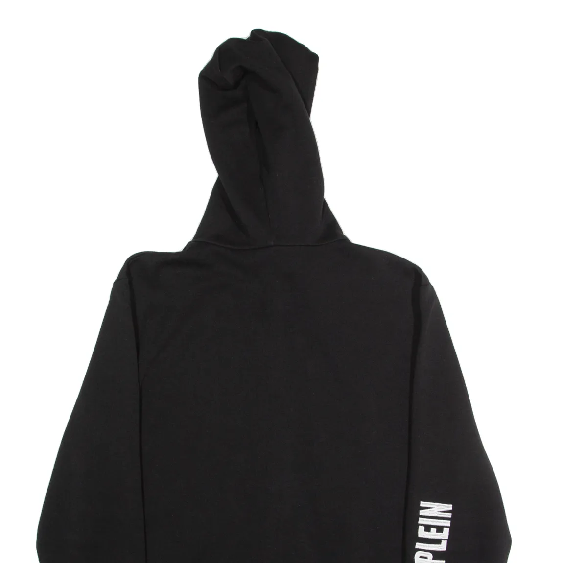 PHILIPP PLEIN Mens Black Hoodie Full Zip M