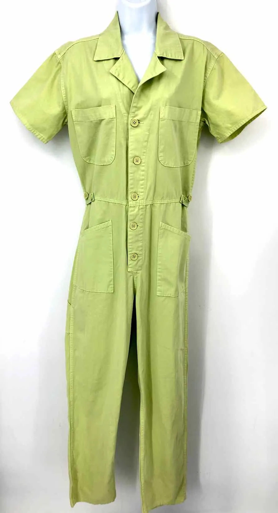 PISTOLA Lime Green Coveralls Size SMALL (S) Jumpsuit