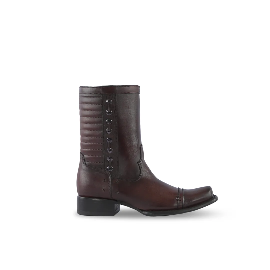 Platino Texas Country Premium Western Boot Peli Choco Brosh Arnau