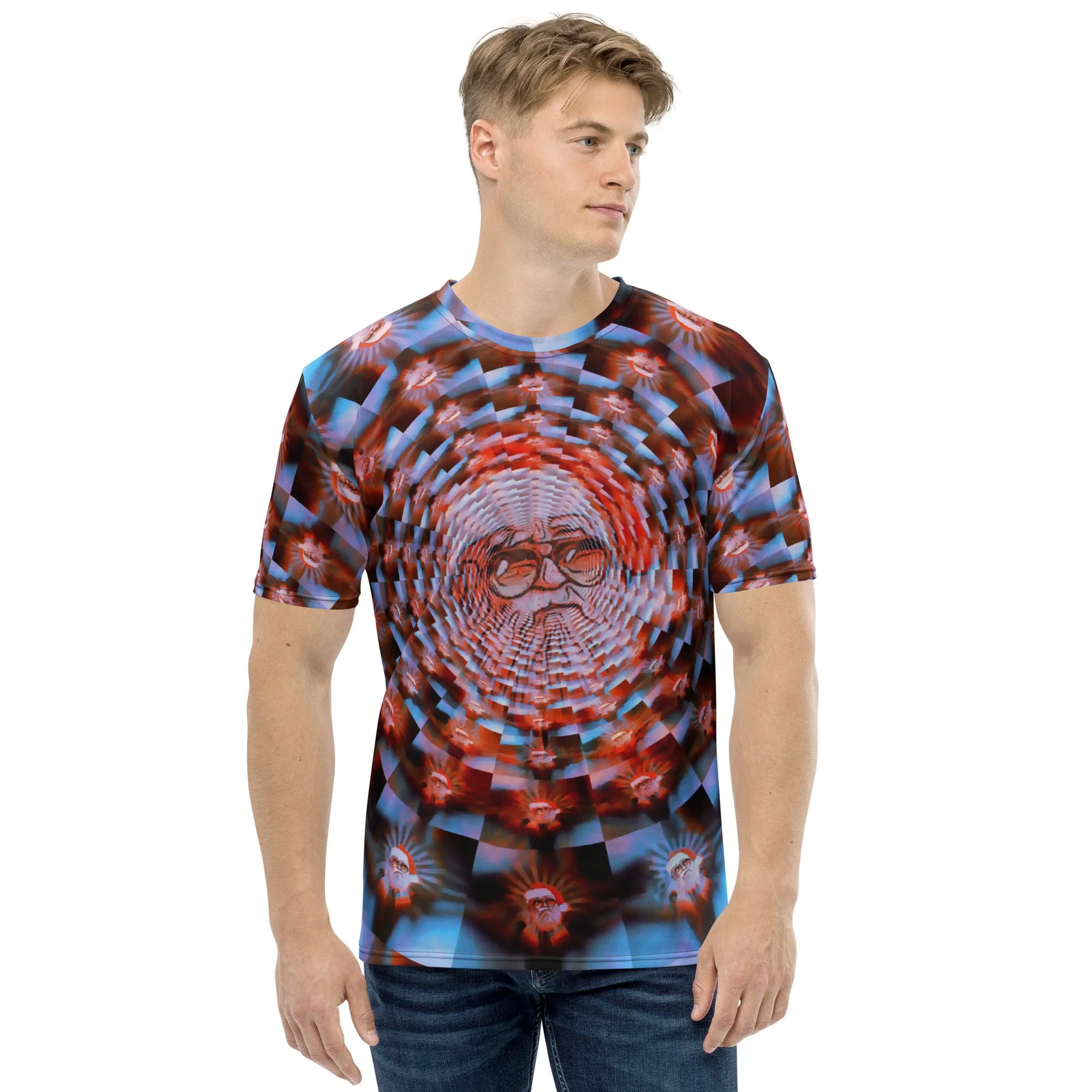 Psychedelic Santa Christmas T-Shirt