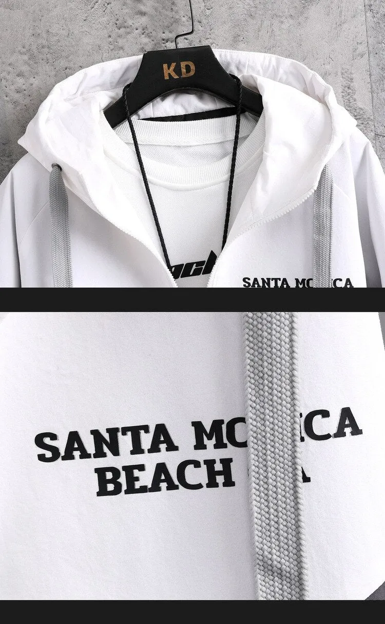 SANTA Three Color Tinted Fleece Hoodie