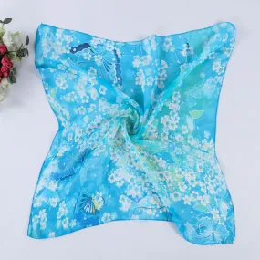 Scarf Luxury From India Scarves Scarfs Square Women Butterfly Printing Head Wrap Kerchief Loose Neck Shawl Casual