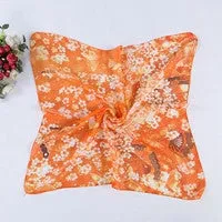 Scarf Luxury From India Scarves Scarfs Square Women Butterfly Printing Head Wrap Kerchief Loose Neck Shawl Casual