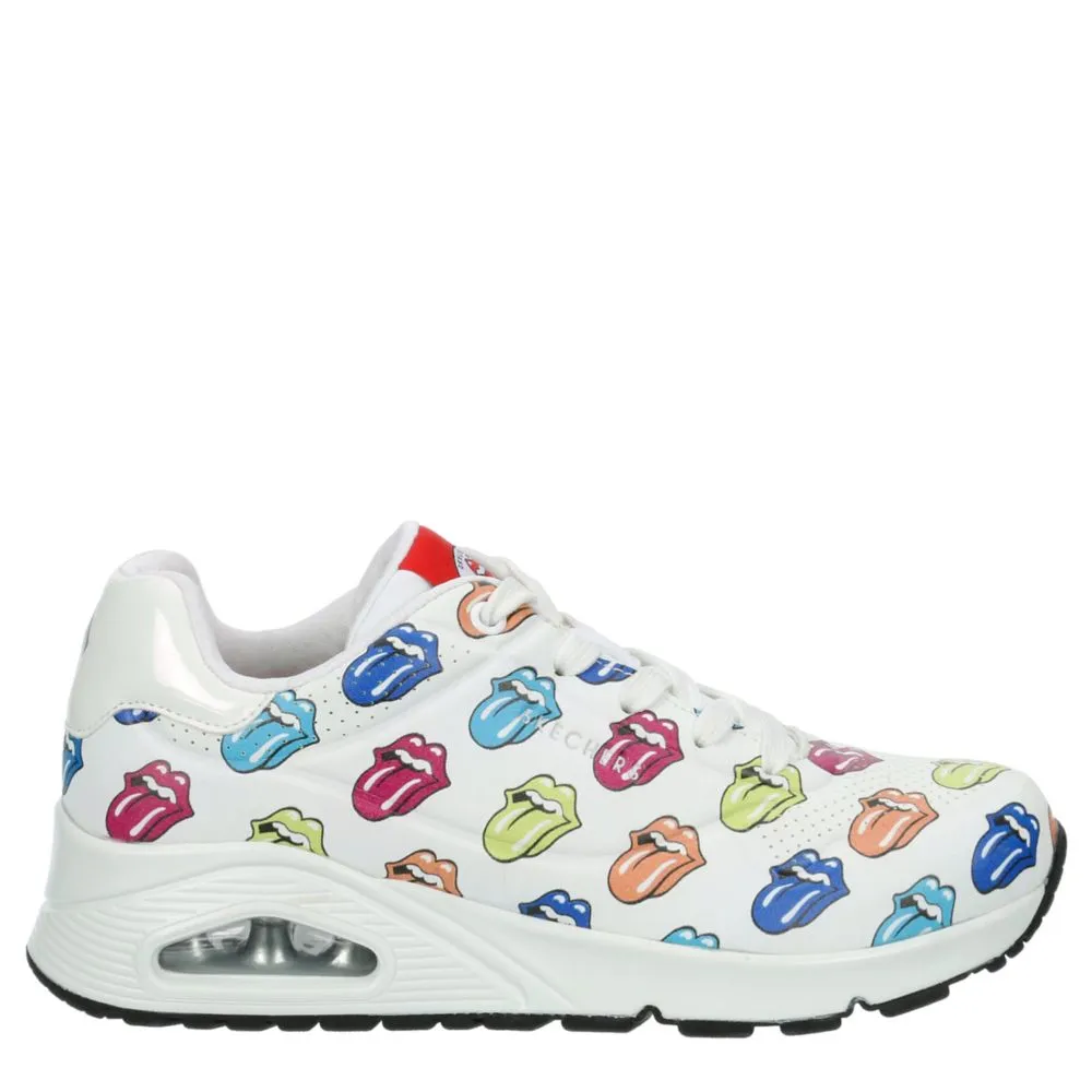 SKECHERS  WOMENS ROLLING STONES UNO SNEAKER