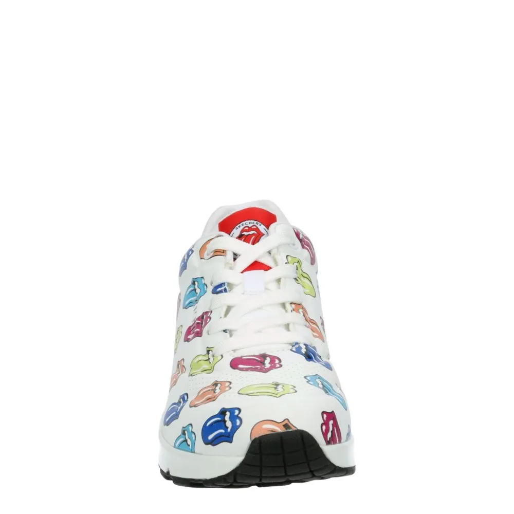 SKECHERS  WOMENS ROLLING STONES UNO SNEAKER