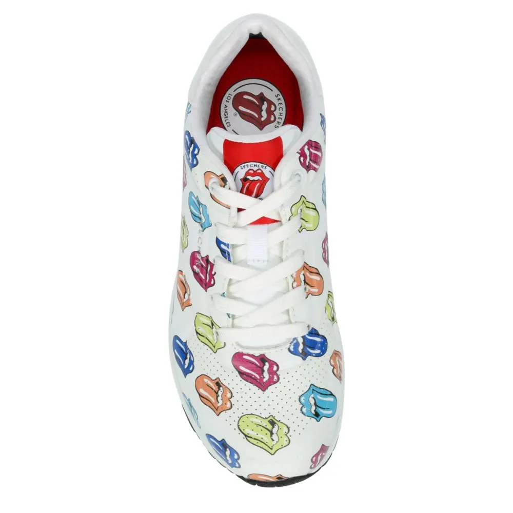 SKECHERS  WOMENS ROLLING STONES UNO SNEAKER