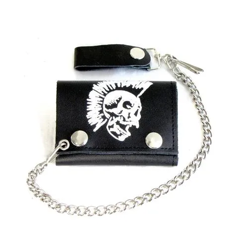 Skull with Mohawk Wallet