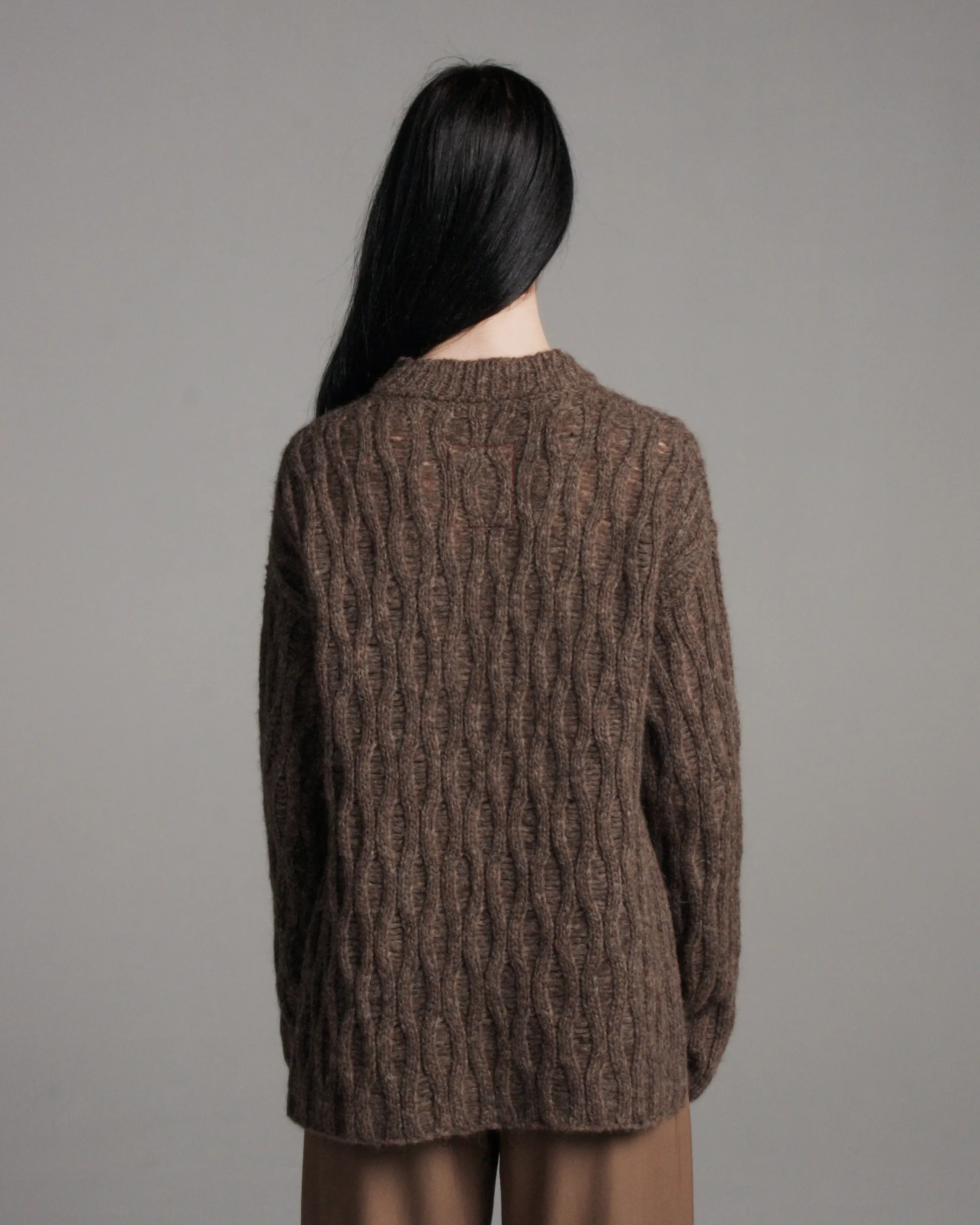 Soft Brown Knit Sweater