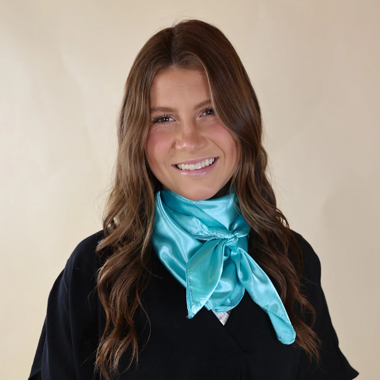 Solid Colored Scarf in Light Turquoise