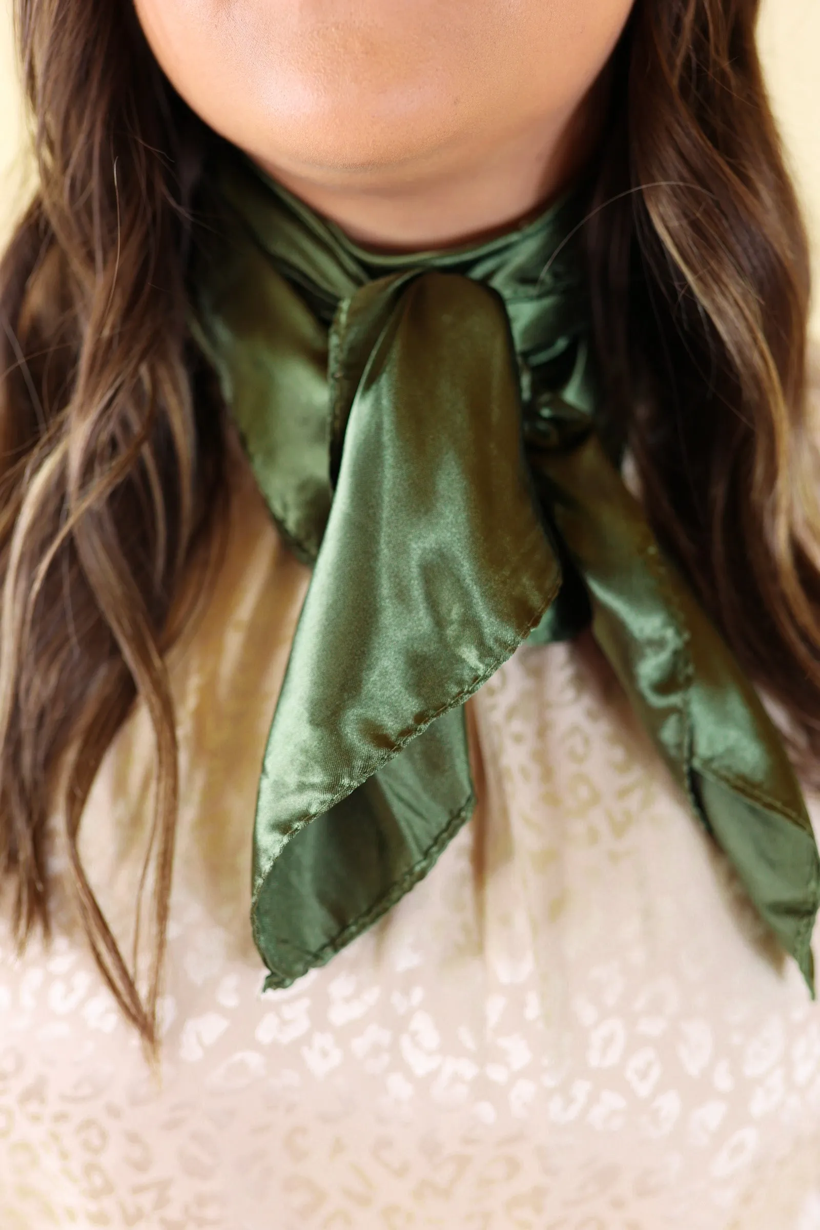 Solid Colored Scarf in Outlaw Olive