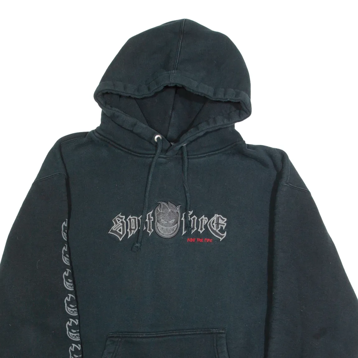 SPITFIRE Mens Black Hoodie L