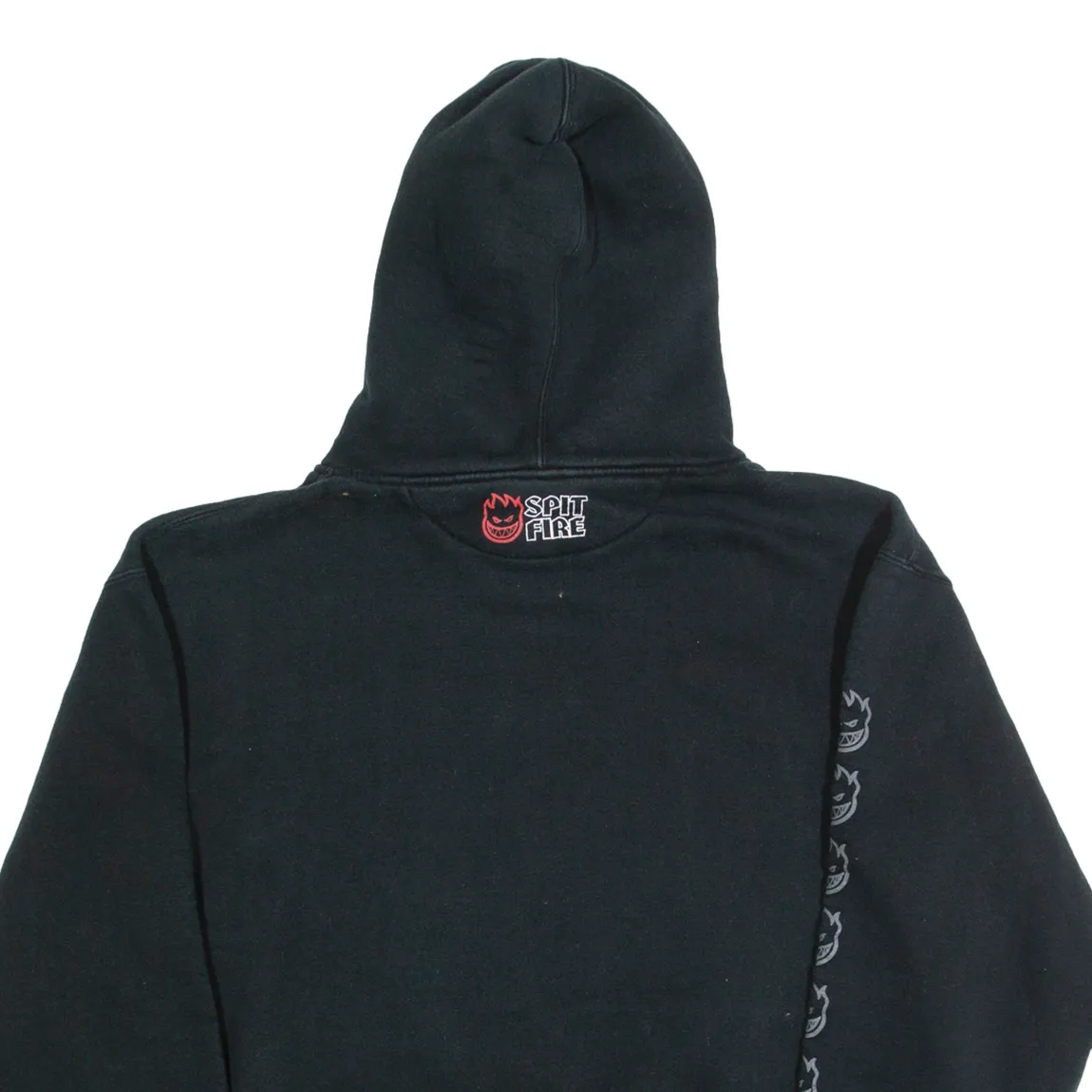 SPITFIRE Mens Black Hoodie L