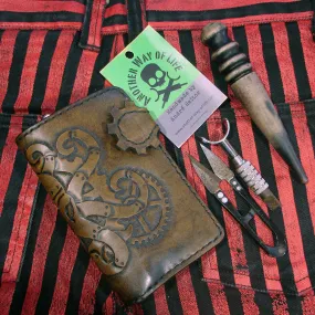 Steampunk octopus wallet