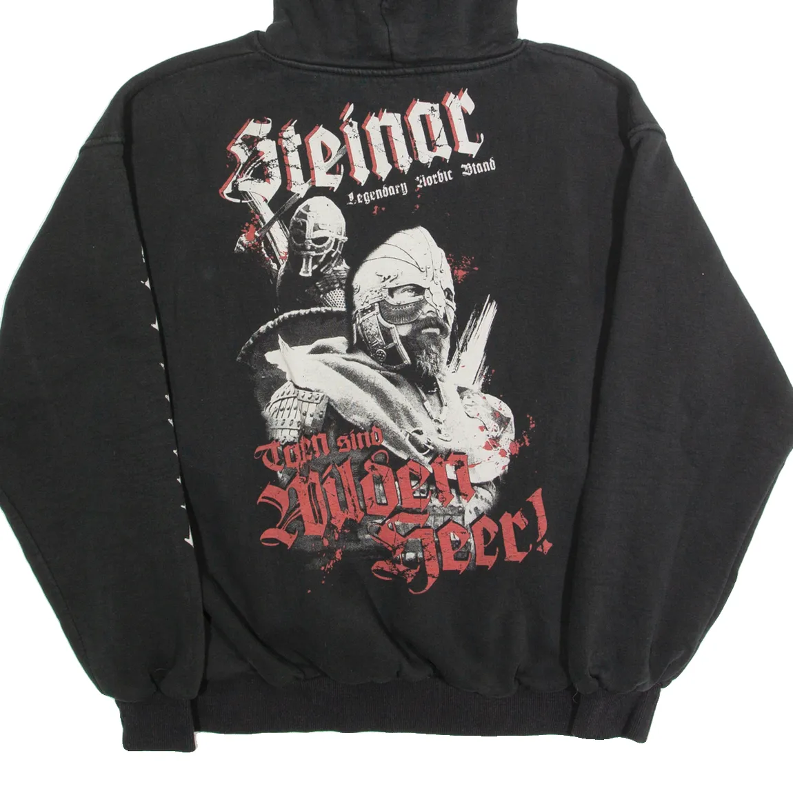 STEINER Mens Black Hoodie 3XL