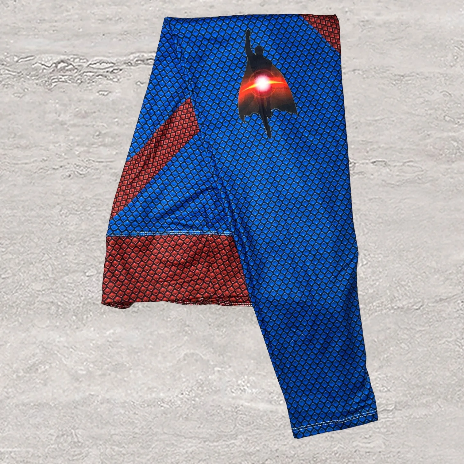 Superman Cosplay  Halloween Costume Soft Leggings