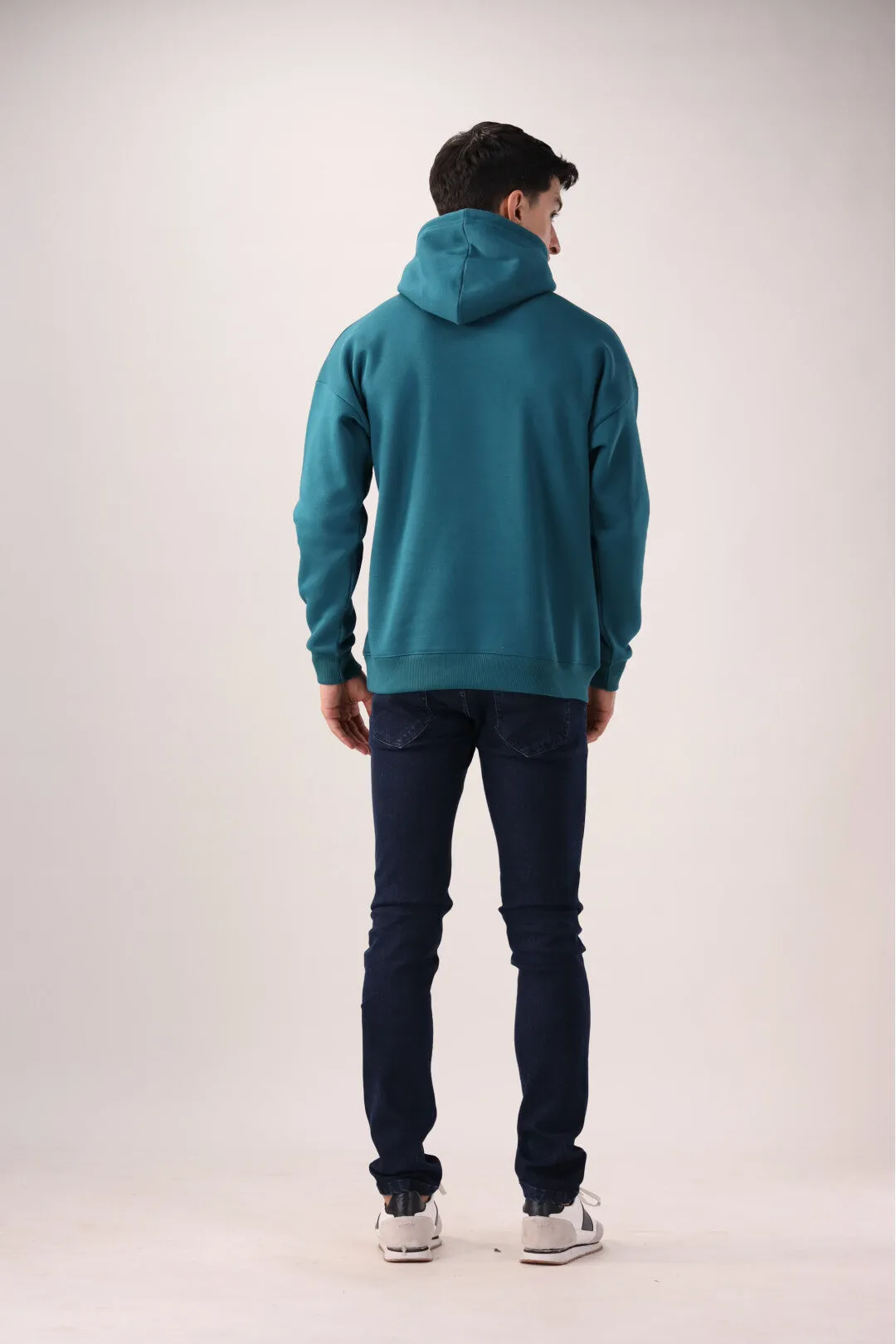 Teal Oversized Fleece Hoodie