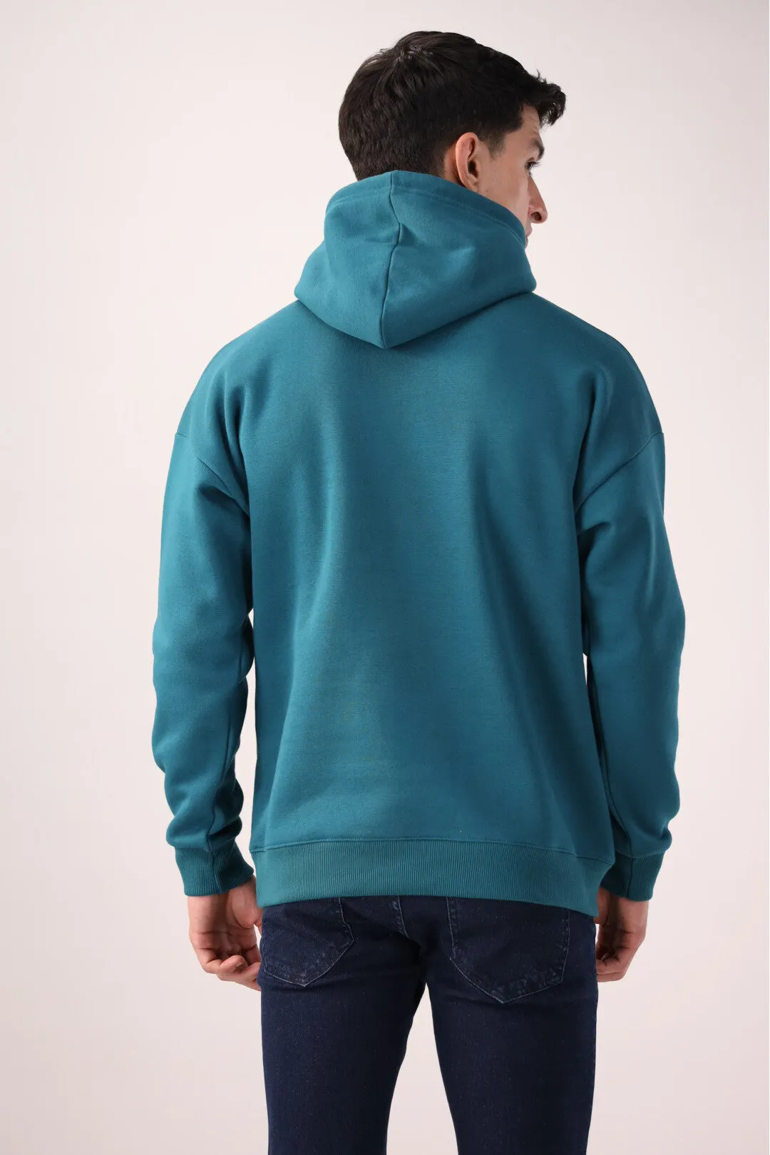 Teal Oversized Fleece Hoodie