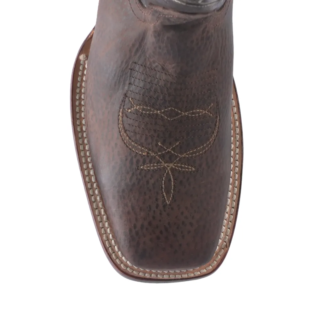 Texas Country Cheyenne Chocolate Western Boot E29 Square Toe