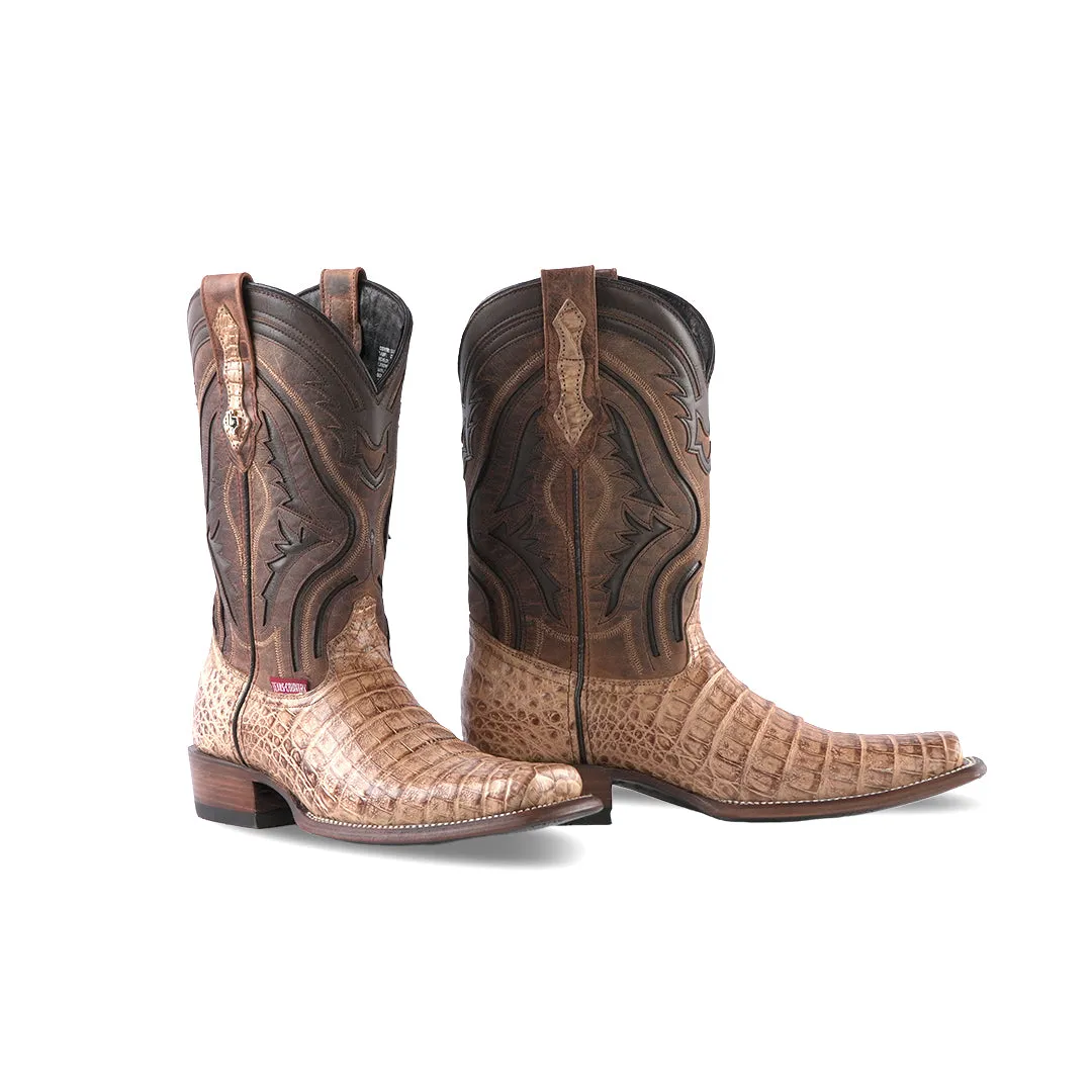 Texas Country Exotic Boot Caiman Belly Antique TC Toe LM151