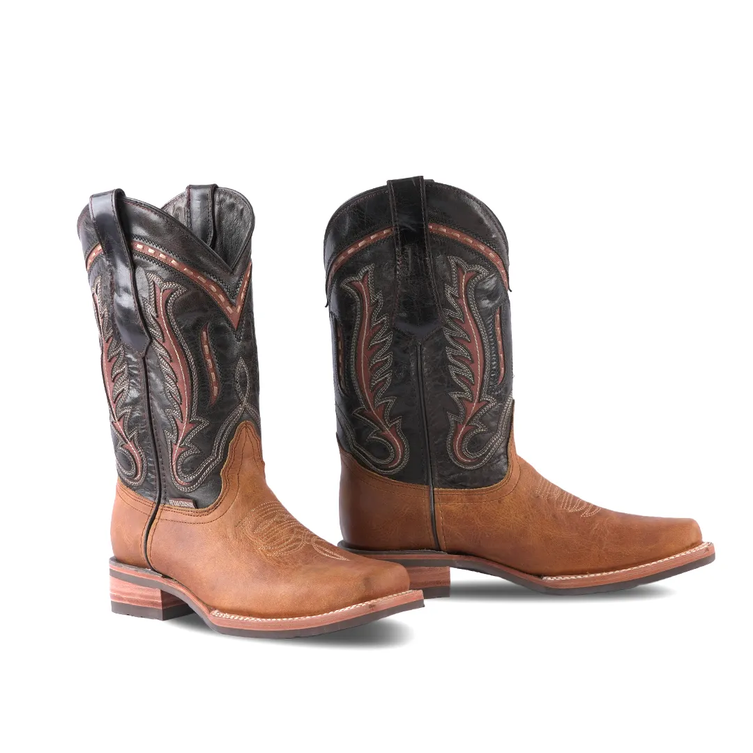 Texas Country  Western Boot Cater Miel Rodeo Toe E28