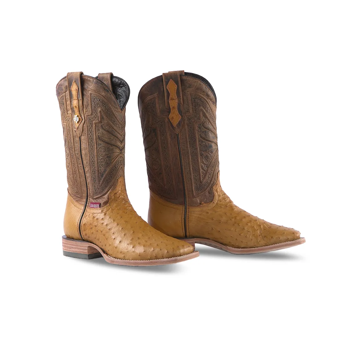 Texas Country Western Boot Ostrich Umber 501 AV20 PS