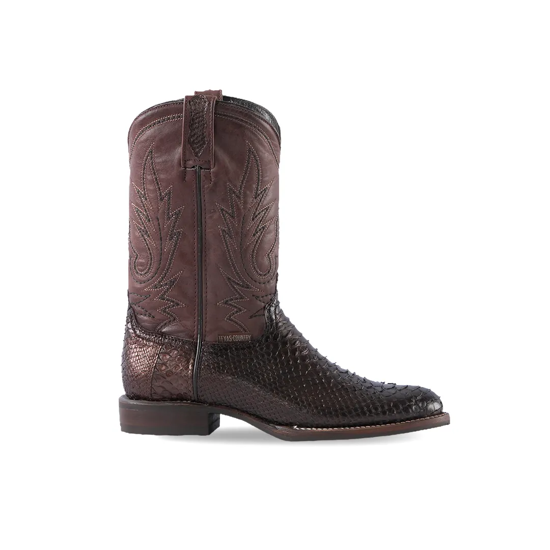 Texas Country Western Boot Python Paris E02