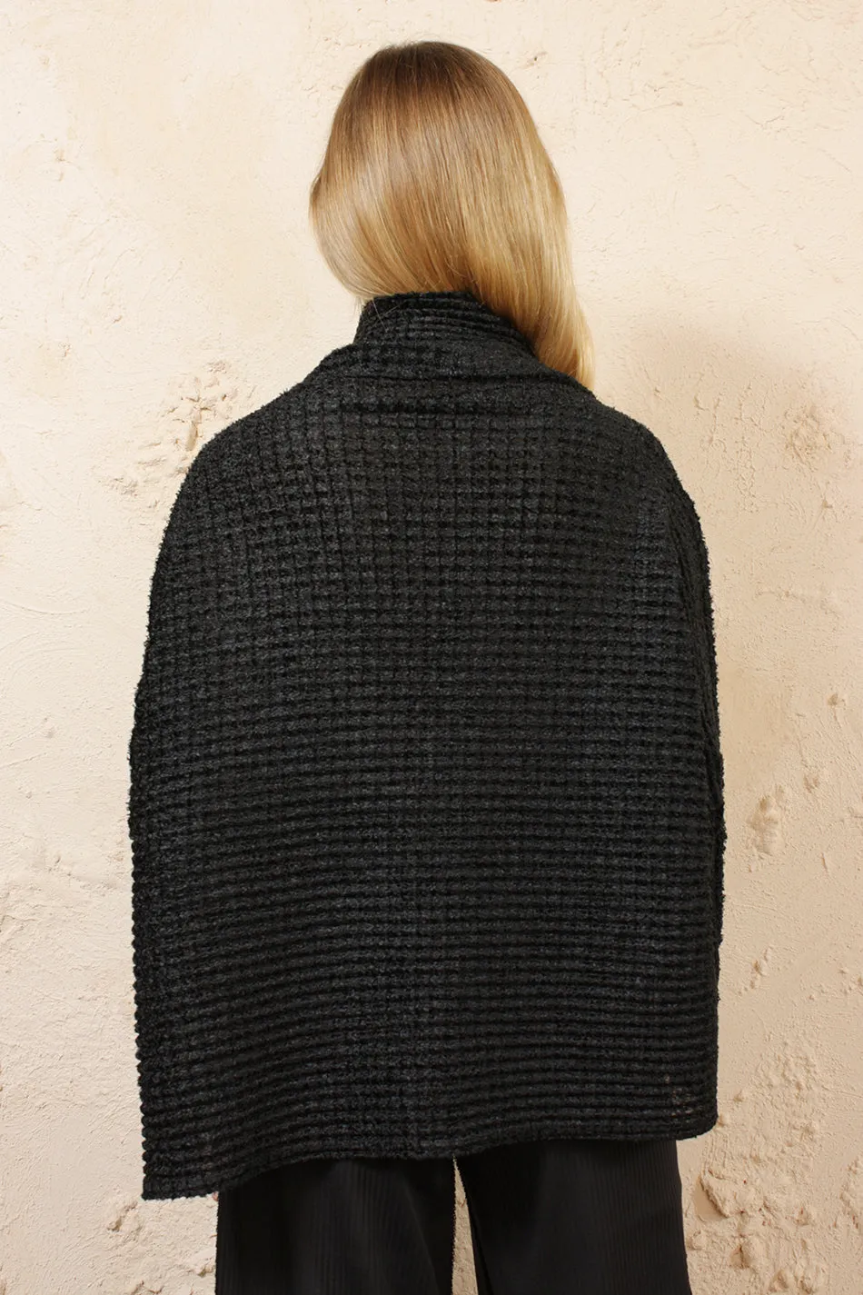 Textured High Neck Sweater