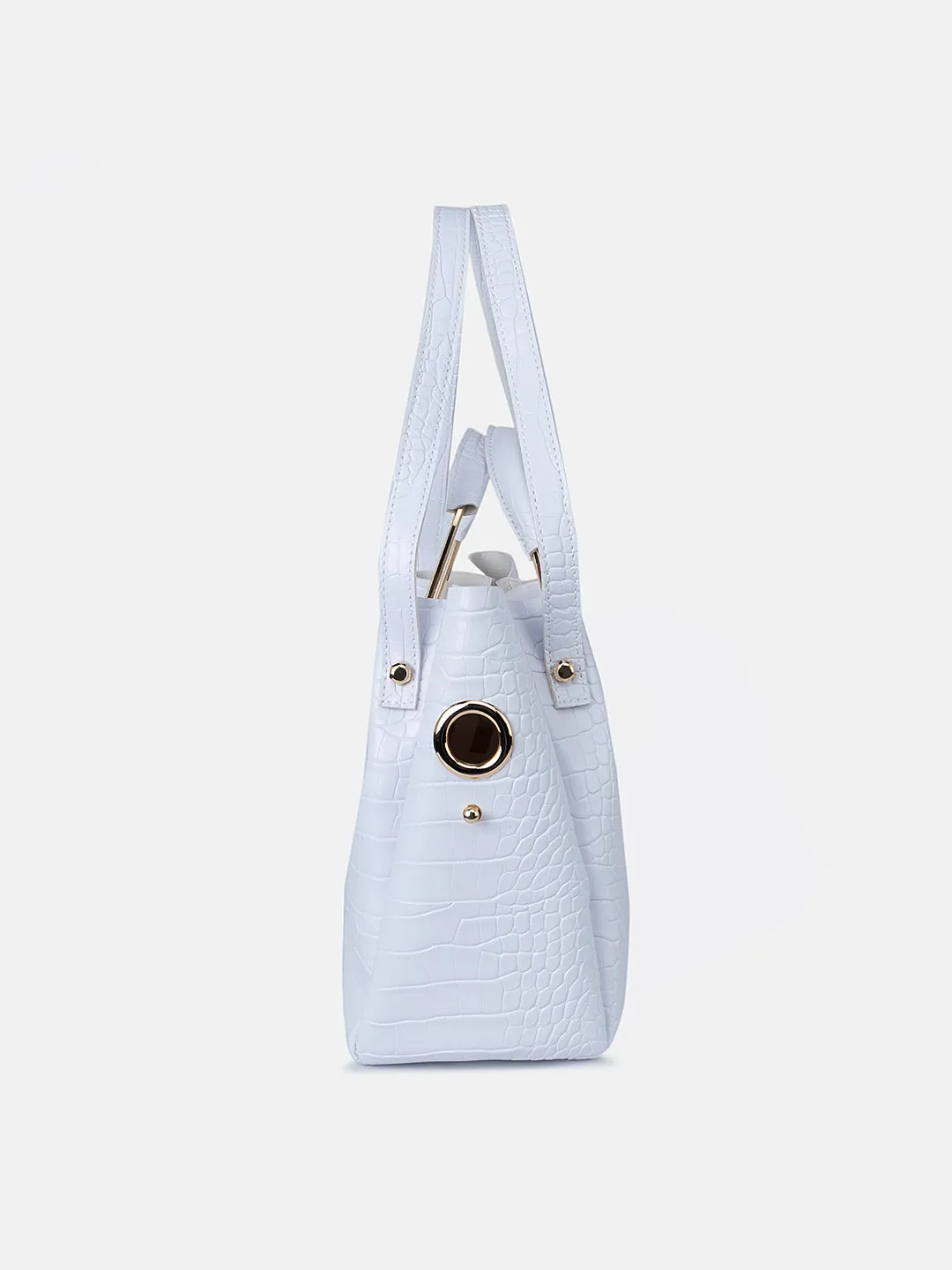 Textured Tote With Pouch Bag Inside