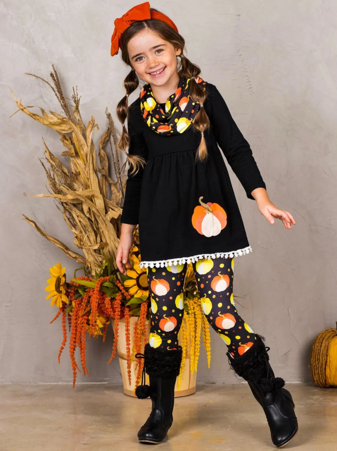 The Gourd Life Tunic, Leggings and Scarf Set