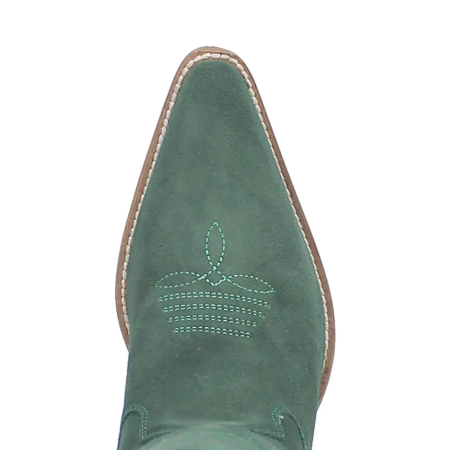 Thunder Road Green Suede Lightning Bolt Leather Boots (DS)