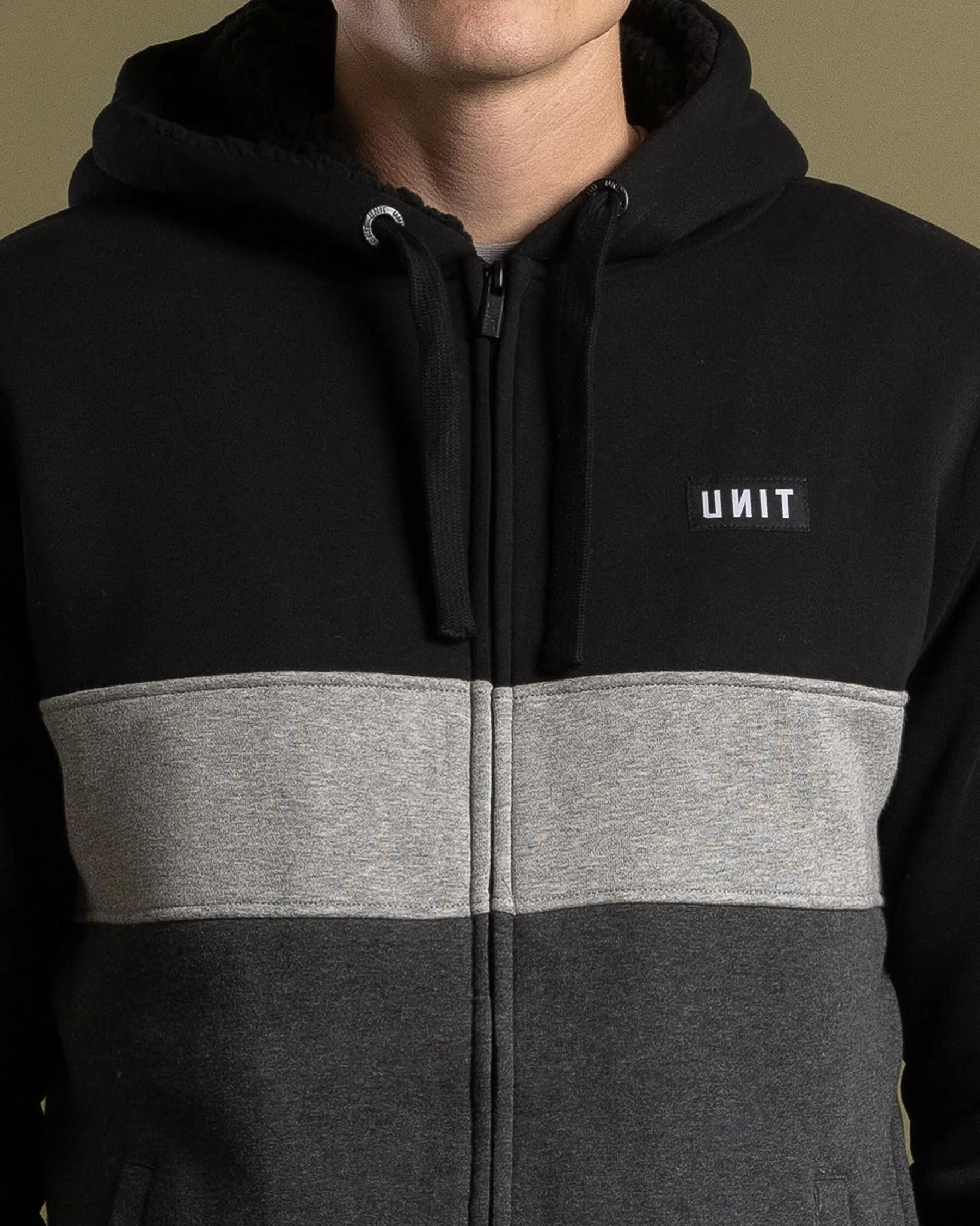 Unit Unite Sherpa Lined Hoodie