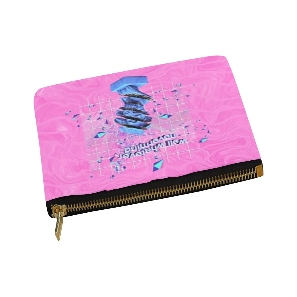 Vaporwave Aesthetic Canvas 8''x 6'' Carry-All Zipper Pouch