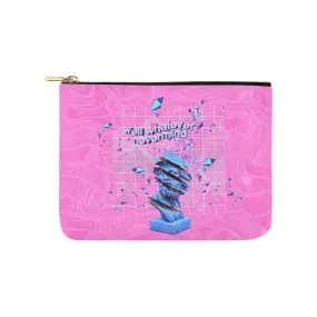 Vaporwave Aesthetic Canvas 8''x 6'' Carry-All Zipper Pouch