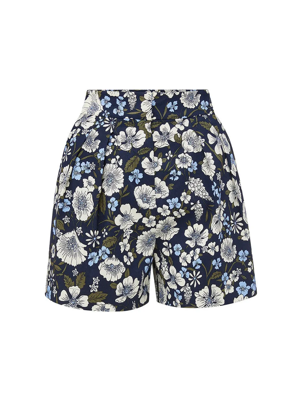 Veronica Beard Babine Short in Navy Multi