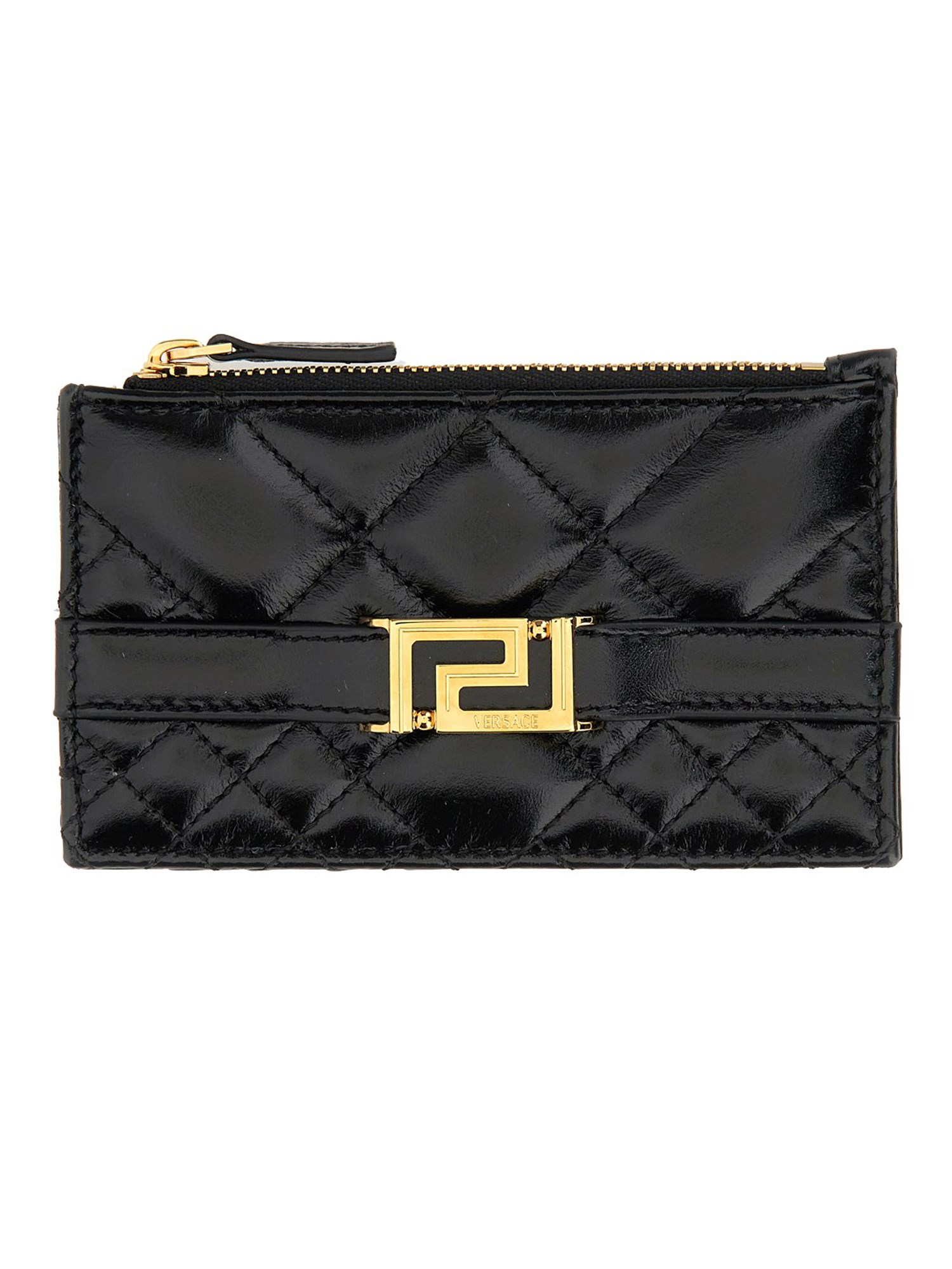 VERSACE    ZIPPERED CARD CASE GRECA GODDESS