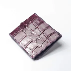 Violet Crocodile Tail Skin Mens Wallets