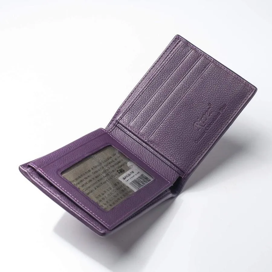 Violet Crocodile Tail Skin Mens Wallets